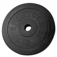 Диск обрезиненный Спортком62 5 кг (d26)