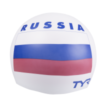 Шапочка для плавания Russia Silicone Swim Cap, силикон, LCSRUS/100, белый